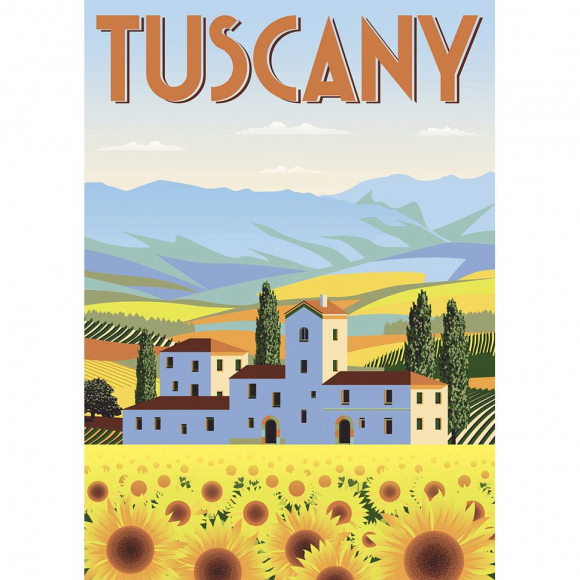 Пазл ФРЕЯ арт.PZL-500/23 Путешествие. Тоскана 48х34 см