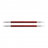 29257 Knit Pro Спицы съемные для вязания Royale 5мм для длины тросика 28-126см, ламинированная береза, вишневый, 2шт