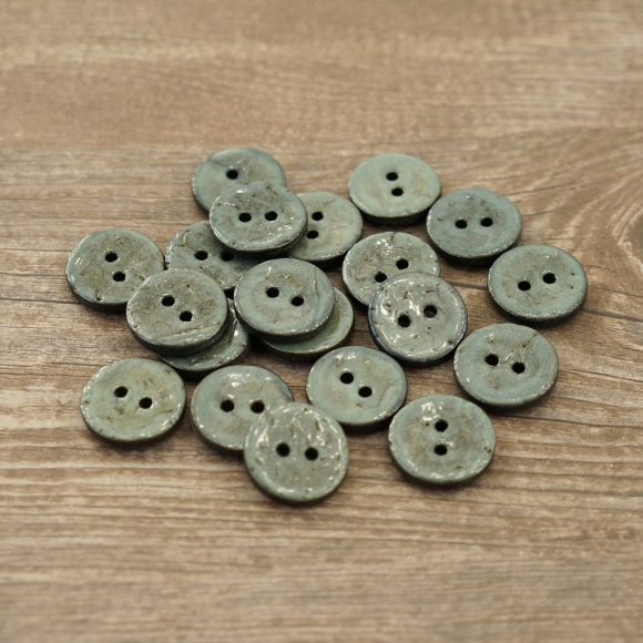 Пуговицы CONCEPT, размер 24, кокос, цвет COL.5 серо-голубой