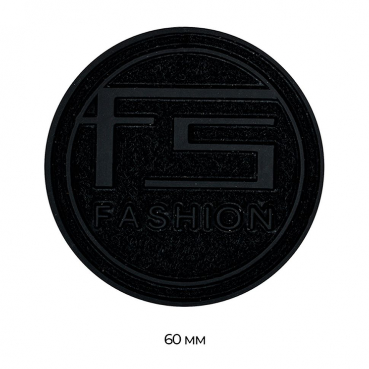 Аппликация пришивная арт.TBY.BH1031 FS FASHION BLACK ?6см уп.20шт