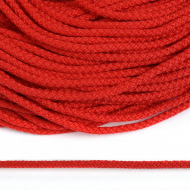 Шнур круглый полиэфир 03мм арт.1с-31 с наполнителем цв.045 красный уп.200м