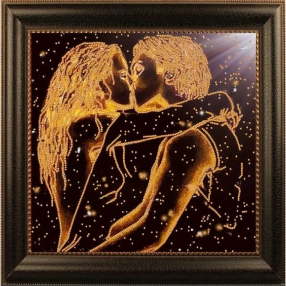 Рисунок на ткани (Бисер) КОНЁК арт. 8526 Неземная любовь 25х25 см