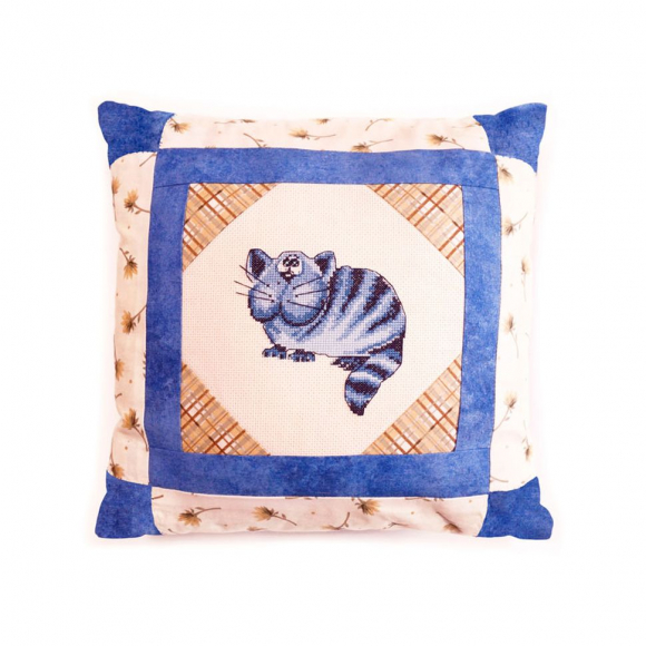 Набор для вышивания МАРЬЯ ИСКУСНИЦА арт.14.001.02 Наволочка Кот - баюн 40х40 см