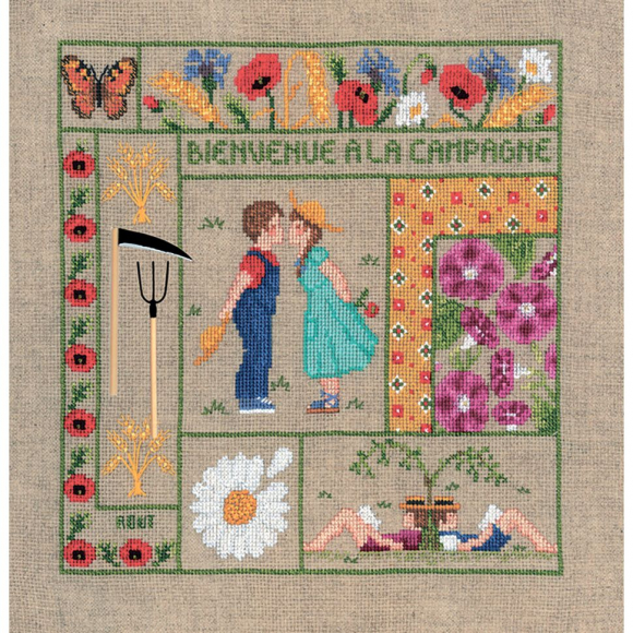 Набор для вышивания Le Bonheur des Dames арт.2657 Bienvenue Aout (Добро пожаловать, август) 21х23 см