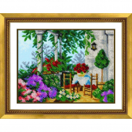 Набор для вышивания бисером ПАУТИНКА арт.Б-1434 Южный полдень 20х25 см