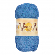 Пряжа VISANTIA LUXE new (85% вискоза, 15% люрекс) 5х100г/240м цв.08 синий