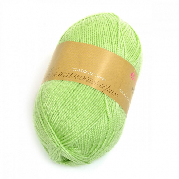 Пряжа для вязания ПЕХ Акрил (100% акрил) 5х100г/300м цв.041 салатовый