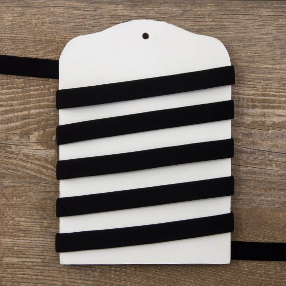 92836_Резинка бретелечная, 10 мм, цвет черный