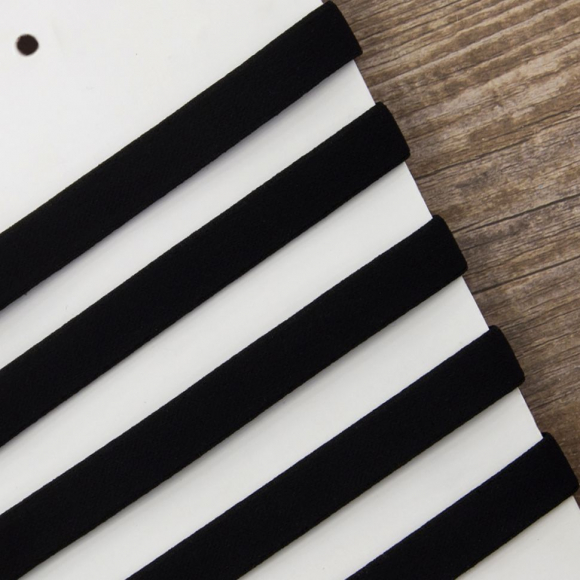 92836_Резинка бретелечная, 10 мм, цвет черный