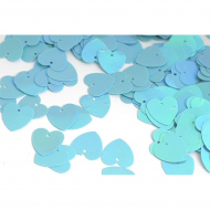 Пайетки россыпью арт.TBY-FLK298 14мм цв.017 голубой уп.50г