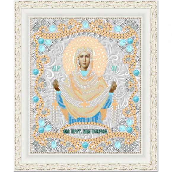 Рисунок на ткани (Бисер) КОНЁК арт. 7125 Богородица Покрова 15х18 см