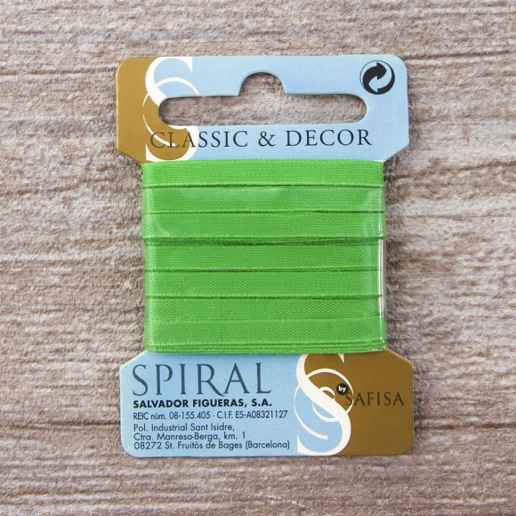 32223_Лента для вышивания SAFISA на блистере, 4 мм, 5 м, цвет 62, майская зелень