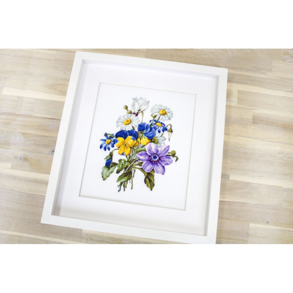 Набор для вышивания LUCA-S арт. B2348 Букет цветов 19х24,5 см