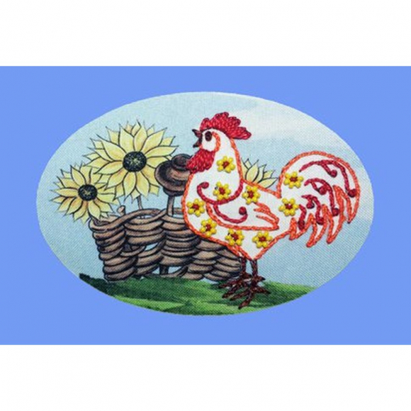 Набор для вышивания ВЫШИВАЛЬНАЯ МОЗАИКА арт. 3007ОТ Петушок 7,5х11 см