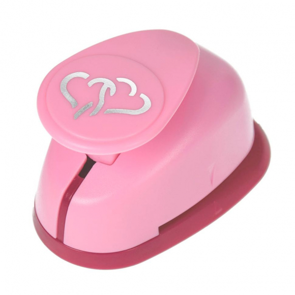 66386_Дырокол фигурный "Два сердца"