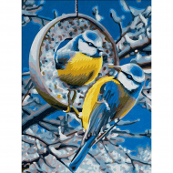 161476_Картина стразами "Синички зимой"