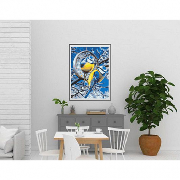 161476_Картина стразами "Синички зимой"