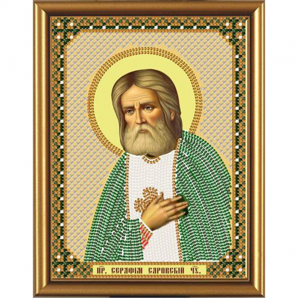 Набор для вышивания бисером НОВА СЛОБОДА арт.С6018 Пр. Серафим Саровский 13х17 см