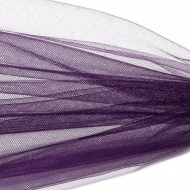 Фатин Кристалл средней жесткости блестящий арт.K.TRM шир.300см, 100% полиэстер цв. 44 К уп.5м - св.баклажановый