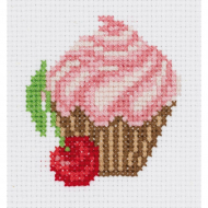 Набор для вышивания KLART арт. 8-412 Пироженка 9х9 см