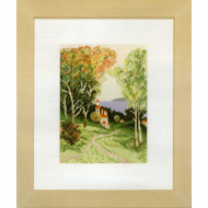 Набор для вышивания LANARTE арт.PN-0008248 Country view 20х28 см