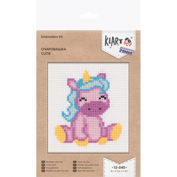 Набор для вышивания KLART арт. 12-040 Очаровашка 10х11 см