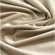 Трикотаж бархат плотный арт.КЛ.25183 50х50см, цв.бежевый