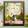 Набор для изготовления картин АЛМАЗНАЯ ЖИВОПИСЬ арт.АЖ.1768 «Ромашки у окна» 40х50 см