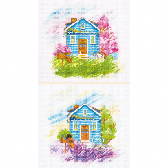 Набор для вышивания PANNA арт. DE-7003 Времена года: Весна, Лето 39х18 см Набор для вышивания PANNA арт. DE-7003 Времена года: Весна, Лето 39х18 см