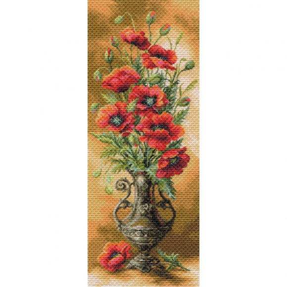 Рисунок на канве МАТРЕНИН ПОСАД арт.40х90 - 1706 Пылающие маки