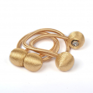 Подхват для штор на магните  TBY-Р1910-08 цв. золото 43см уп.2шт