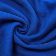 Ткань трикотаж Футер 3х нитка начес хлопок 320г пенье 185см василек 19-4052 уп.6м