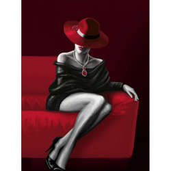 Алмазная мозаика Ah5411 Незнакомка 30х40