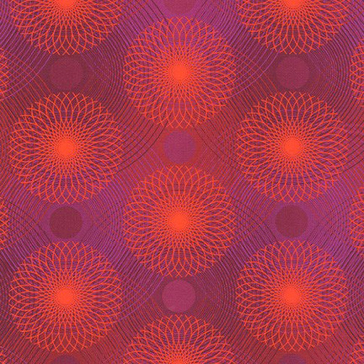 Ткань для пэчворка PEPPY Loose Leaf 122 г/м? 100% хлопок цв.WELD-20039-113 CRANBERRY уп.50х55 см