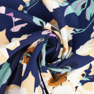 Ткань Софт 105 г кв.м 97% полиэстер, 3% спандекс шир.150 см арт.TBY.M203.1 цв.1 синий уп.1м