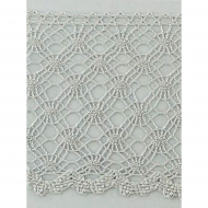 111984_Мерсеризованное хлопковое кружево, 50 мм, цвет серый