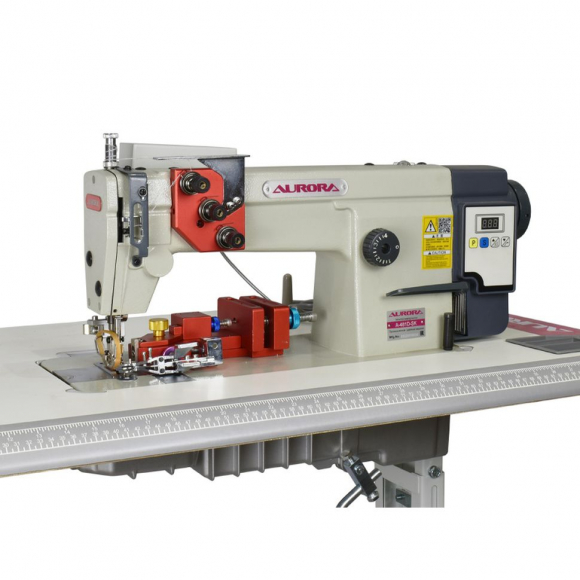 Промышленная швейная машина цепного стежка с приспособлением для стачивания вязаного трикотажа Aurora A-481D-SK с прямым приводом