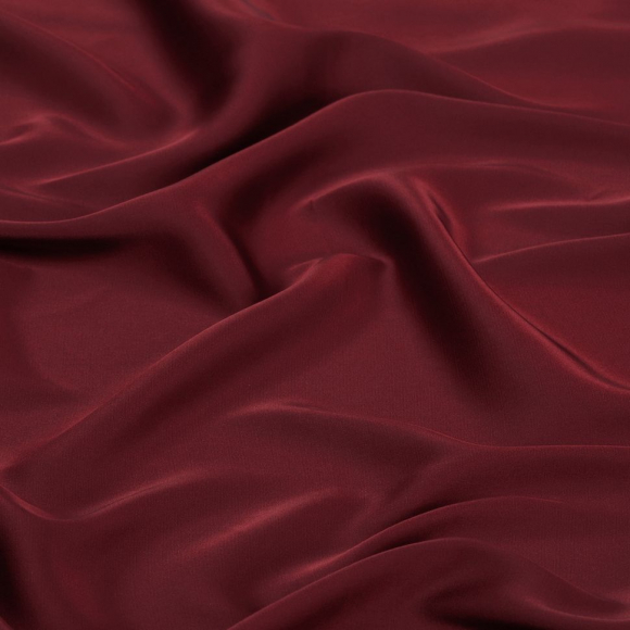 Ткань шелк Армани 90г/м? 97% ПЭ 3% Спандекс шир.150см арт.TBYArm-089 цв.89 вишневый рул.25м