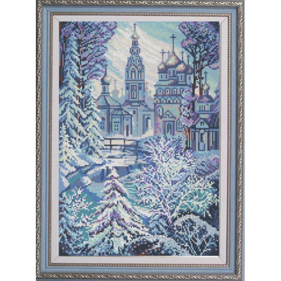 Рисунок на ткани (Бисер) КОНЁК арт. 9989 Церковь 29х39 см