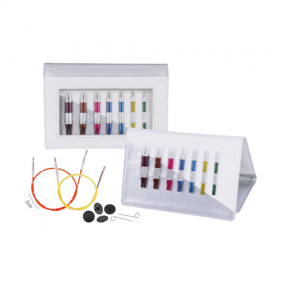 42161 Knit Pro Набор Deluxe Set Special IC съемных спиц для вязания SmartStix (3мм, 3,5мм, 4мм, 4,5мм, 5мм, 5,5мм, 6мм), алюминий, 8 видов спиц