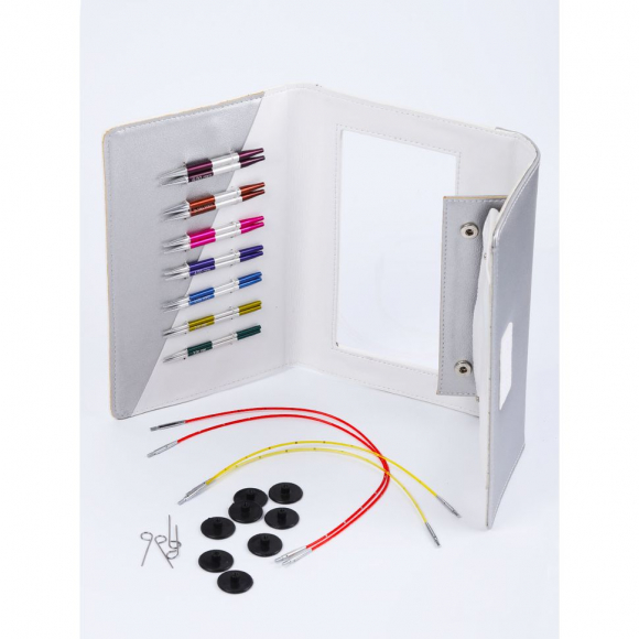 42161 Knit Pro Набор Deluxe Set Special IC съемных спиц для вязания SmartStix (3мм, 3,5мм, 4мм, 4,5мм, 5мм, 5,5мм, 6мм), алюминий, 8 видов спиц