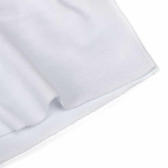 Ткань интерлок гл/крашеный, 180г/м?  100% хл, шир.95+95см арт.ДЛ-180955-3001 цв.белый уп.6м (1кг-3м)