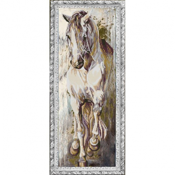 Рисунок на ткани (Бисер) КОНЁК арт. 1230 Норд 25х65 см