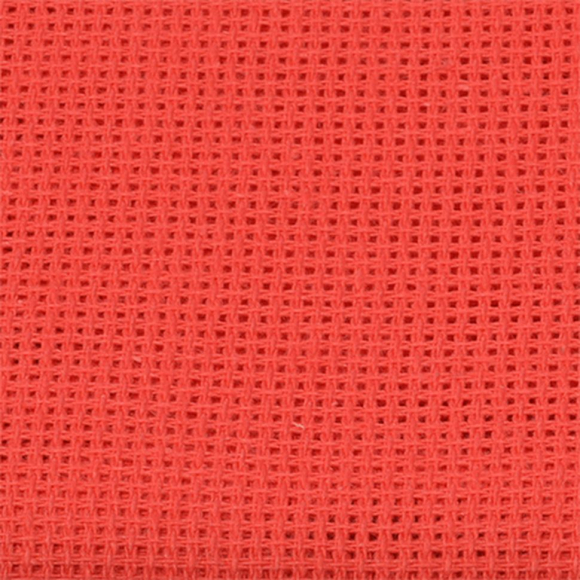 Канва для вышивания мелкая №851 (956) (10смх60кл) (100%Хл) шир.150 см цв.красный уп.5м