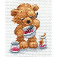 Набор для вышивания МАТРЕНИН ПОСАД арт.16х20 - 1661Н Мишка - поваренок