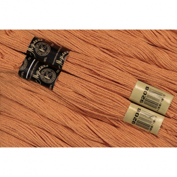 Нитки мулине цв.9208 персиковый 12х10м С-Пб