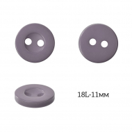 Пуговицы пластик арт.TBY.378.11.GR цв.серый, 18L-11мм, 2 прокола, 200шт