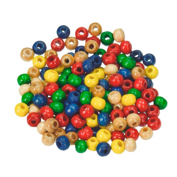 19512_Бусины деревянные, 4 мм