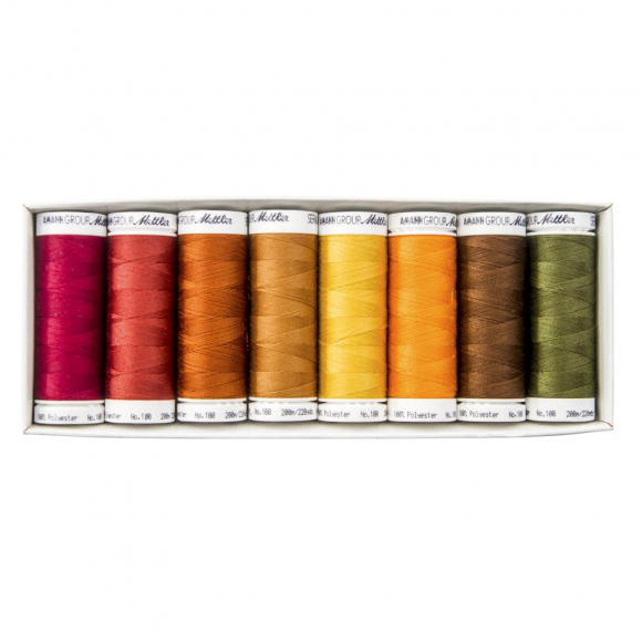 91417_Набор с нитками Seralon "Оттенки Осени" в подарочной упаковке, 8 катушек 91417_Набор с нитками Seralon "Оттенки Осени" в подарочной упаковке, 8 катушек