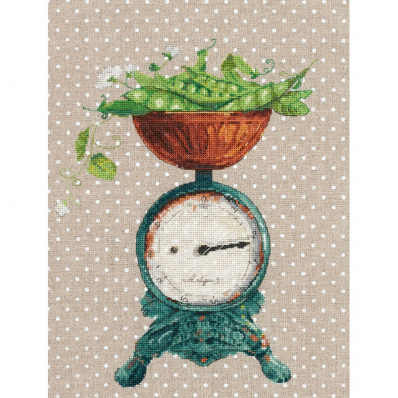 Набор для вышивания PANNA арт. RE-le-7117 Ожившая история. Весы (канва в горошек) 23,5х30 см